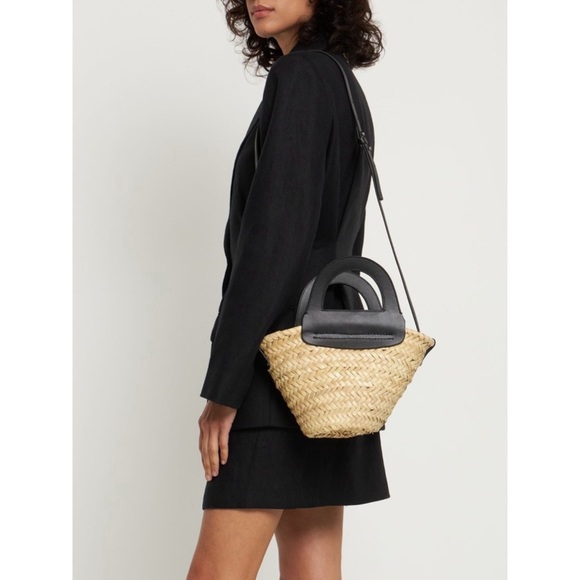 Hereu Handbags - NWT • HEREU • Limited Edition Spain Cabas Straw Leather Tote Crossbody Bag